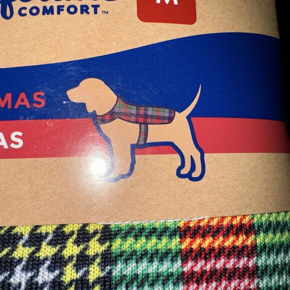 DEARFOAMS NEW PET PAJAMAS SZ M 20-35 POUNDS CHRISTMAS HOLIDAY PLAID NWT Family - Picture 4 of 7